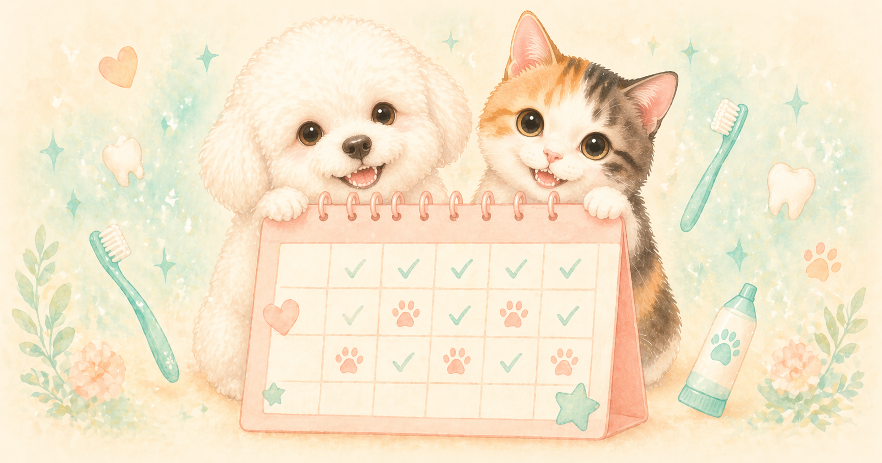 犬猫のデンタルケアを無理なく続ける習慣