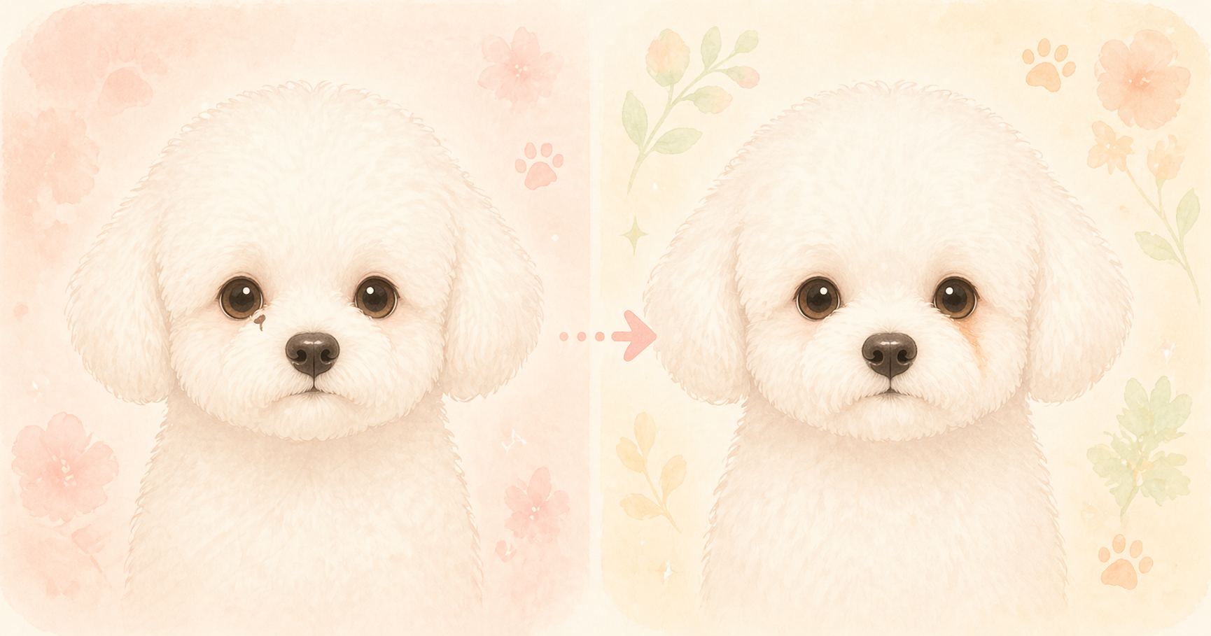 犬の目やにと涙やけの違い