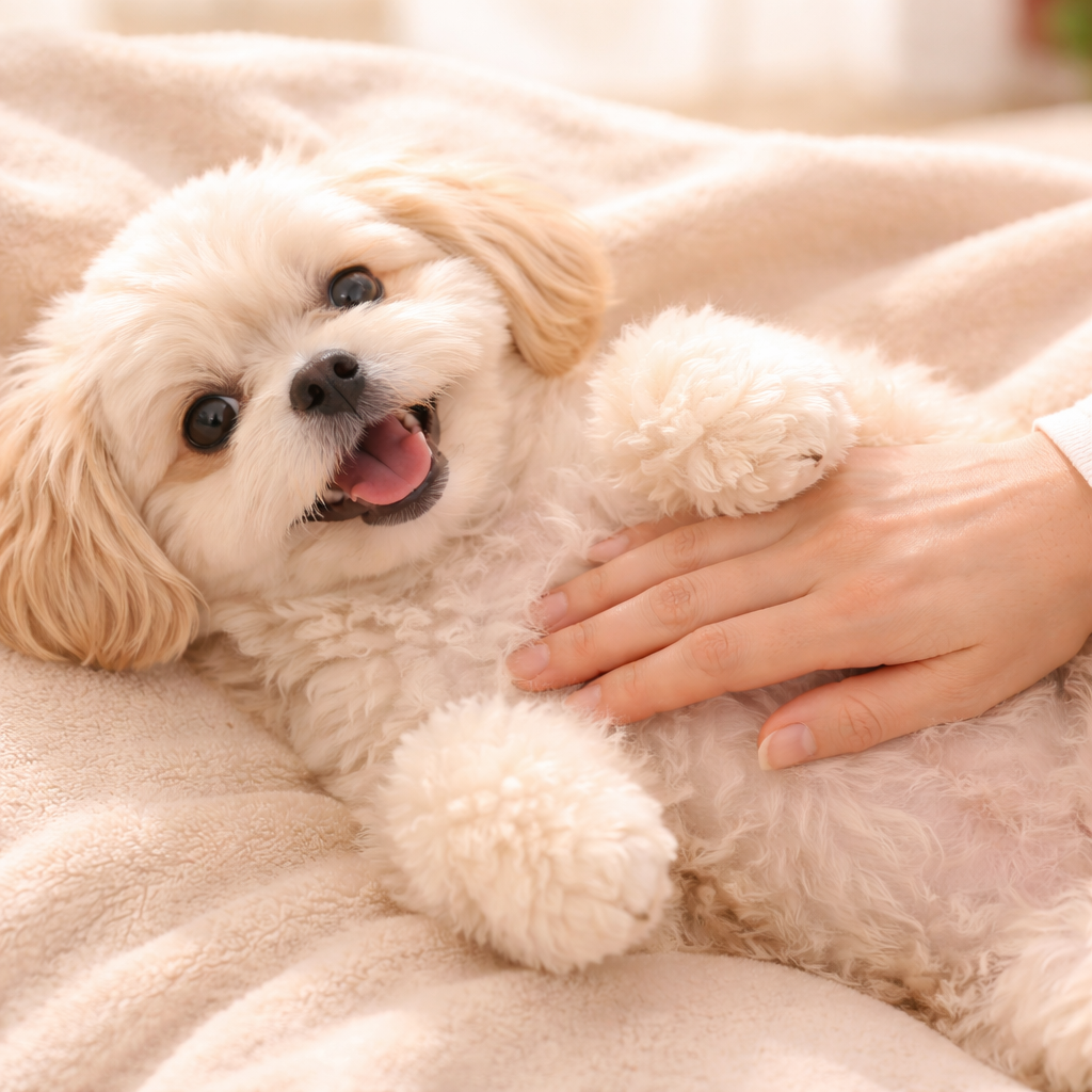リラックスする愛犬