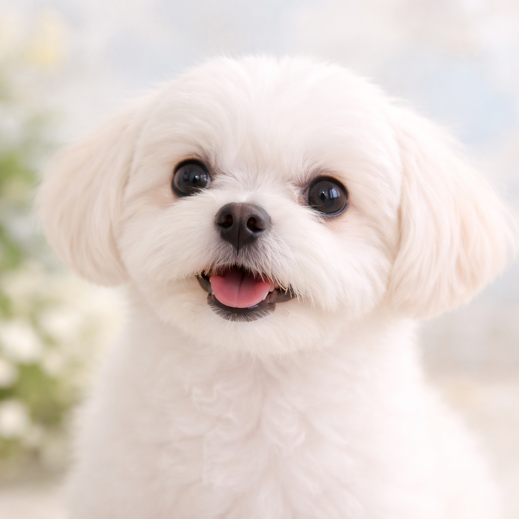 目元の健やかな愛犬